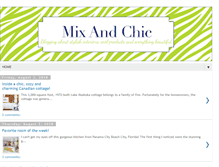 Tablet Screenshot of mixandchic.com